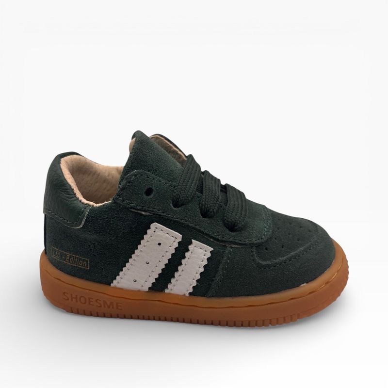 BN25W002-E Babyschoenen groen Suede