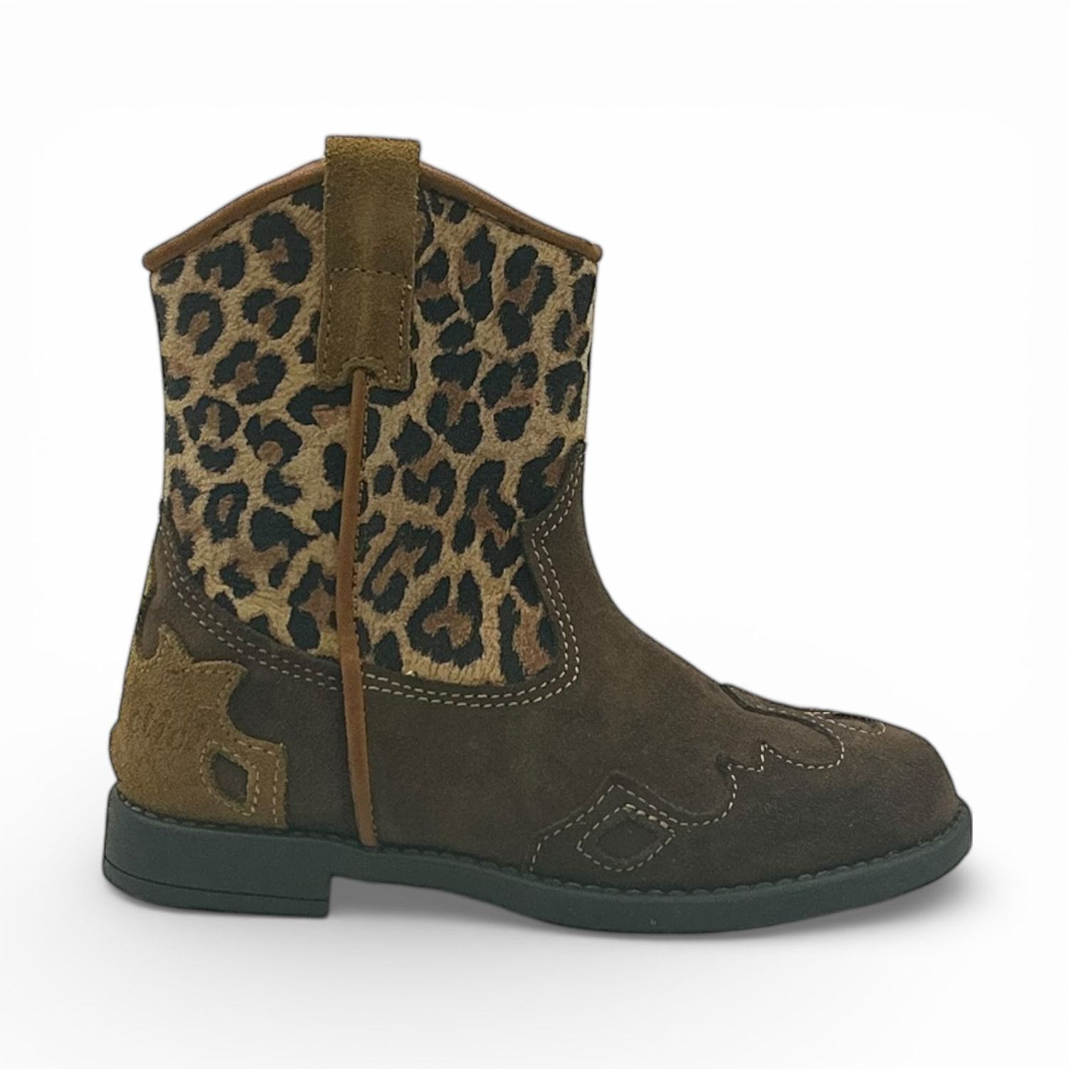 20716 Clic Western Laarsje Leopardo Marron Whisky