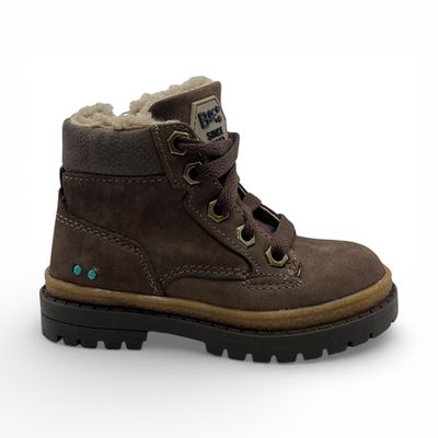 225700 - 117 Thijs Trail  jongesn biker boots Dark brown nubuvk veters