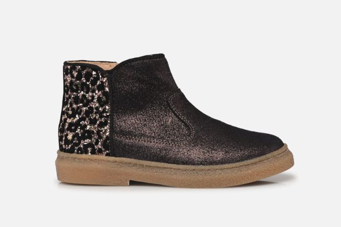 Pom d Api Enkellaarsjes TRIX BACK meisjes goud en brons