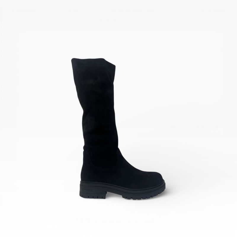 Knee boots vegan leather Black