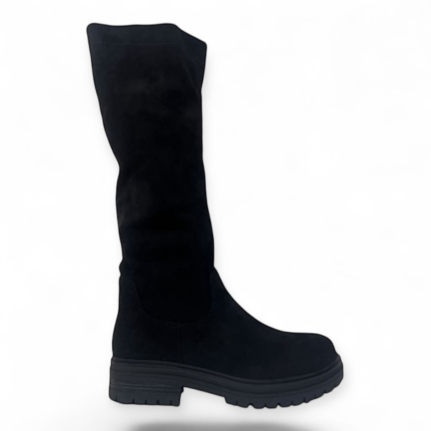 Knee boots vegan leather Black