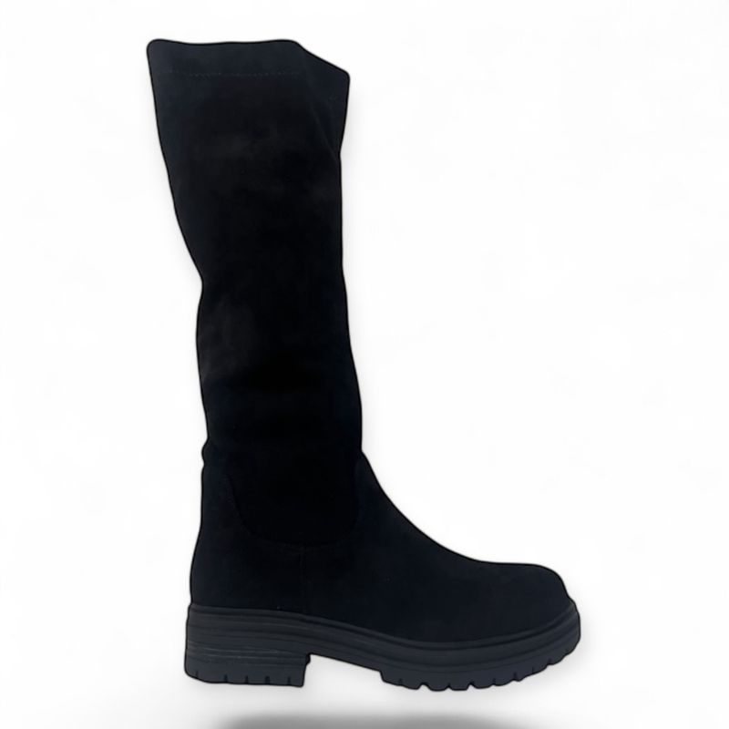 Knee boots vegan leather Black