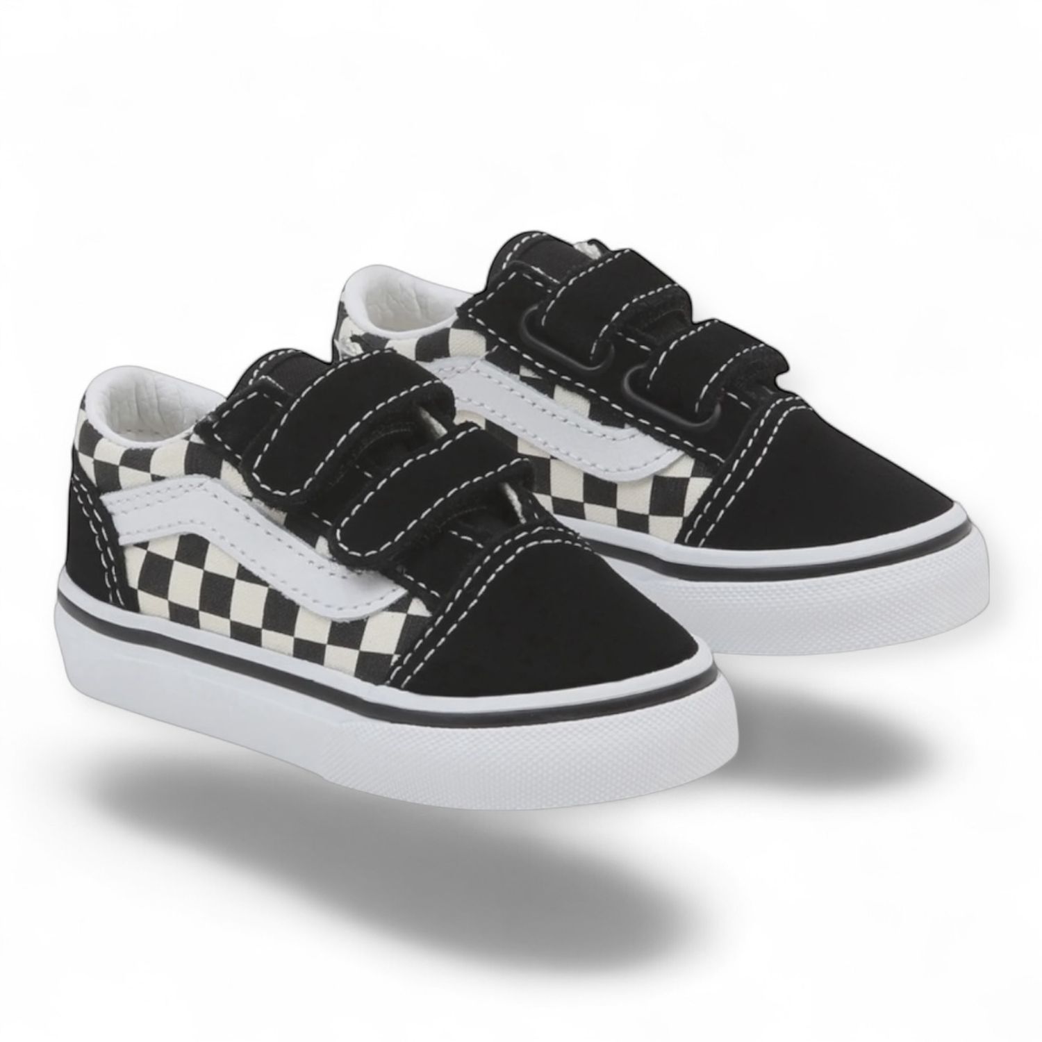 Vans Slip-On V Crib CHBD CHKR BLKWH