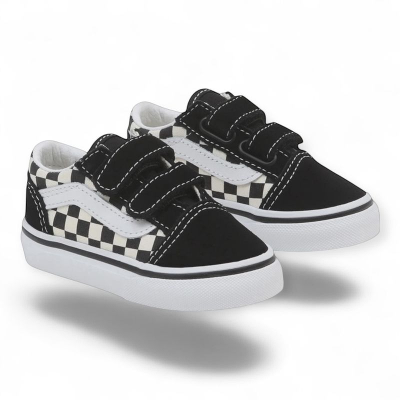 Vans Slip-On V Crib CHBD CHKR BLKWH