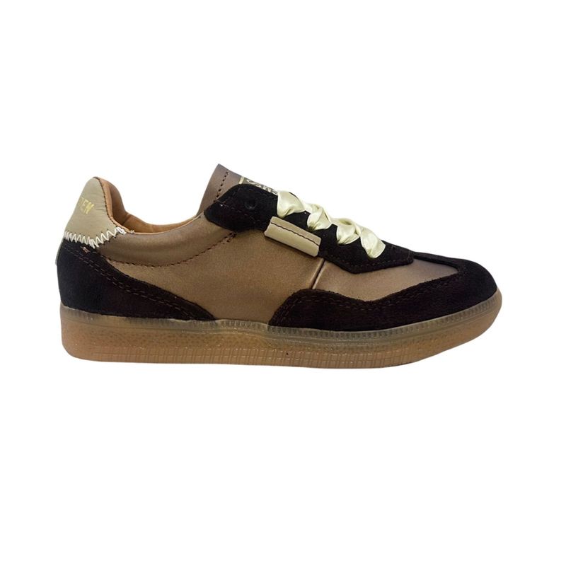 Steve Madden jemporia sneaker bruin satin