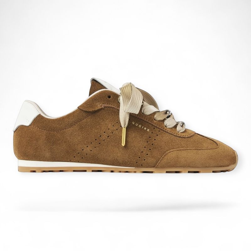 Billy Lou Cognac suede sneakers