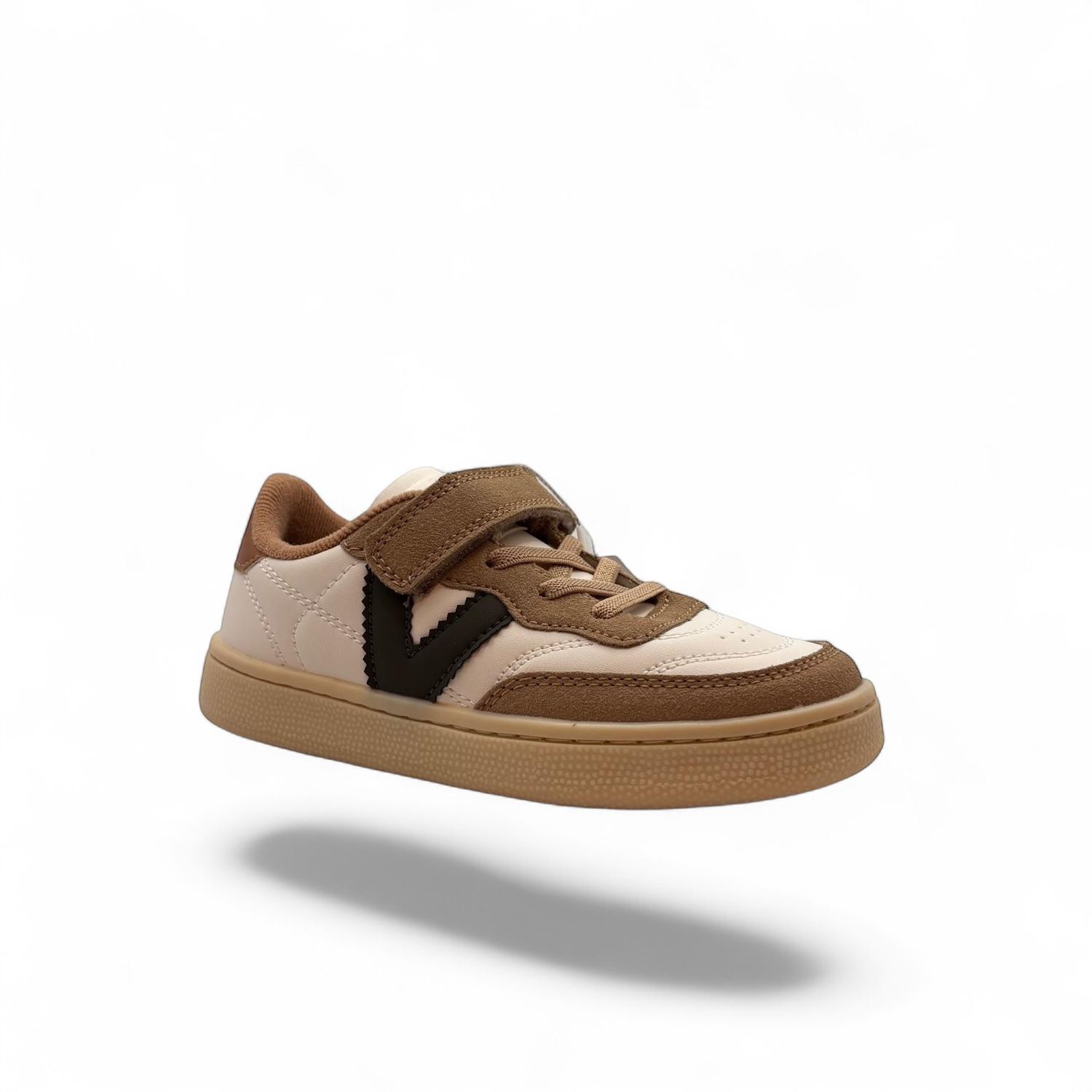 1256108 Victoria Sneaker Beige met elastische veters