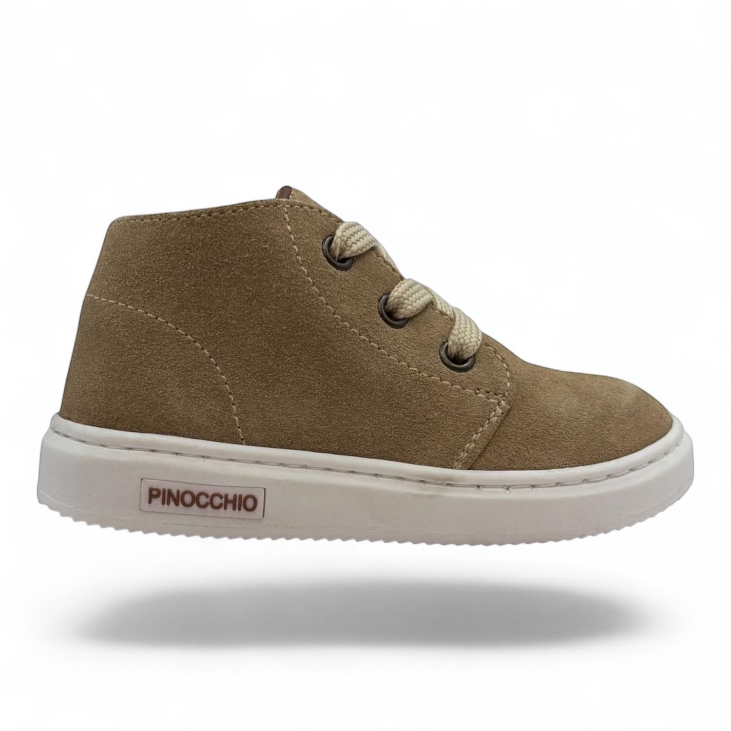 P1855 half hoog jongen schoen naturel combi