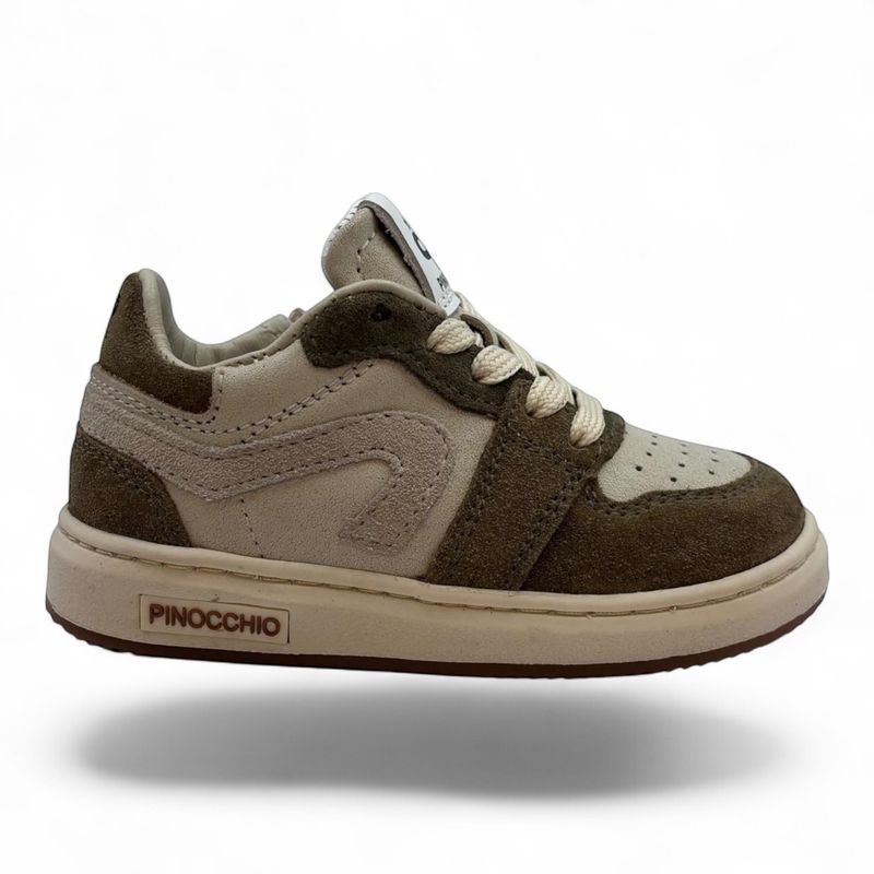 P1015 jongens sneaker groen combi