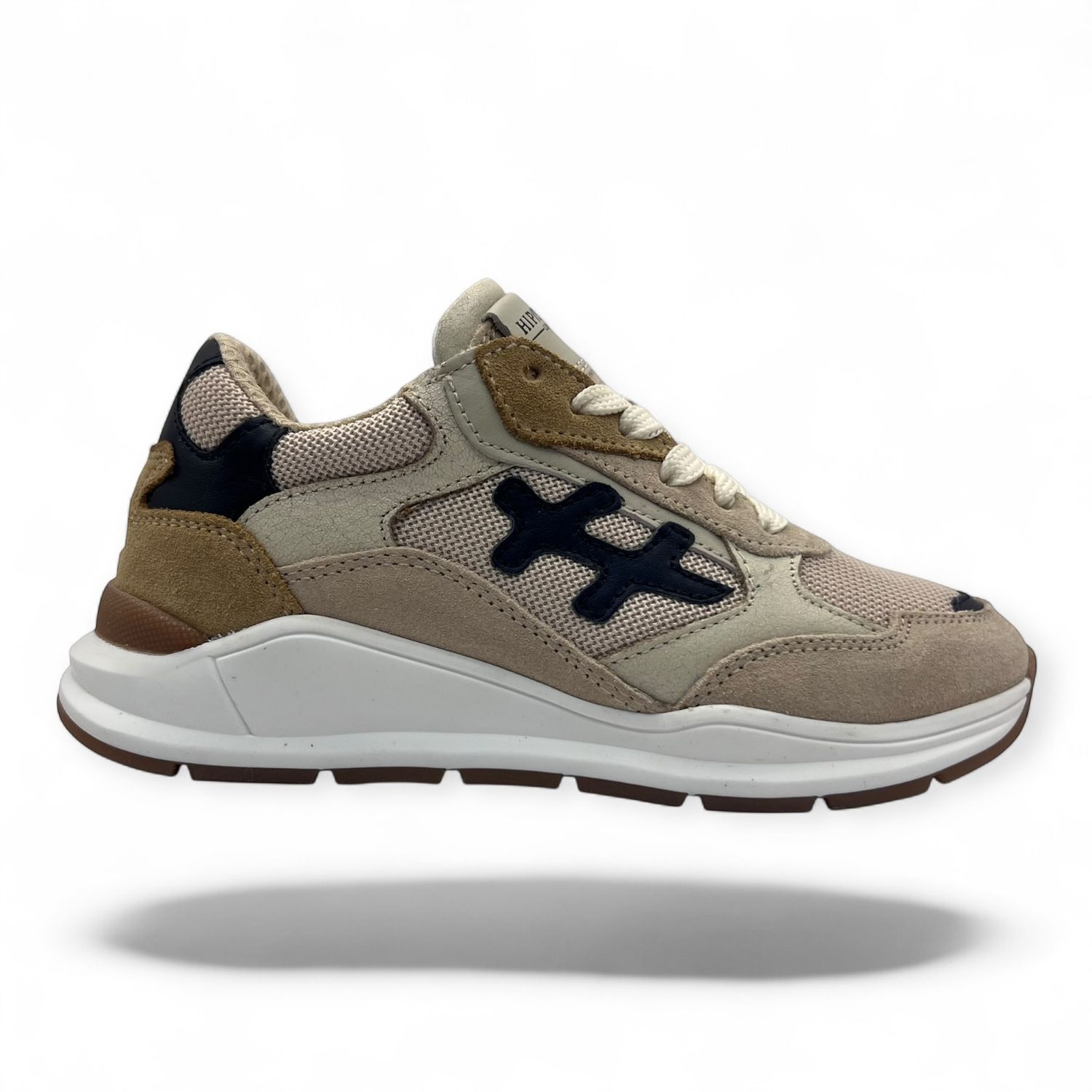 H1829 Jongenssneaker beige combi