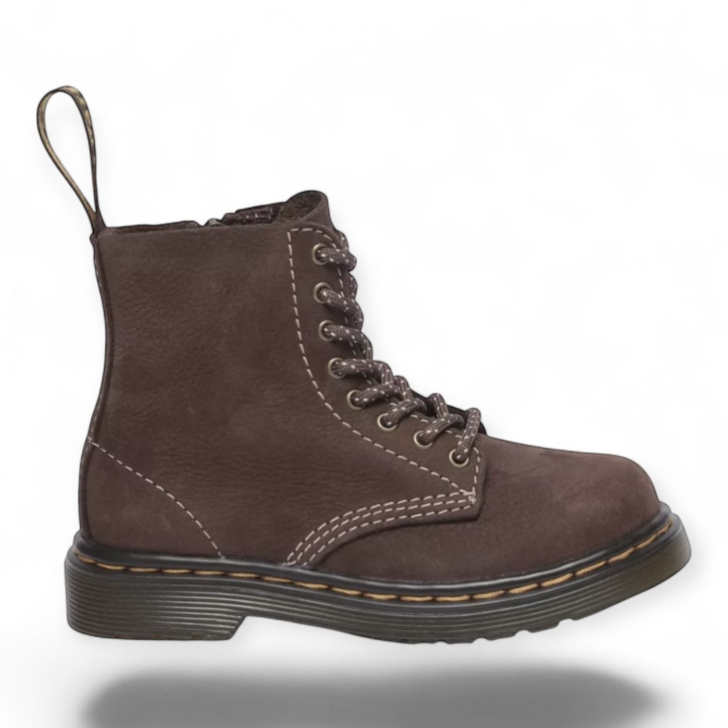 Dr. Martens Junior 1460 Tumbled nubuck Pascal J Dark Brown