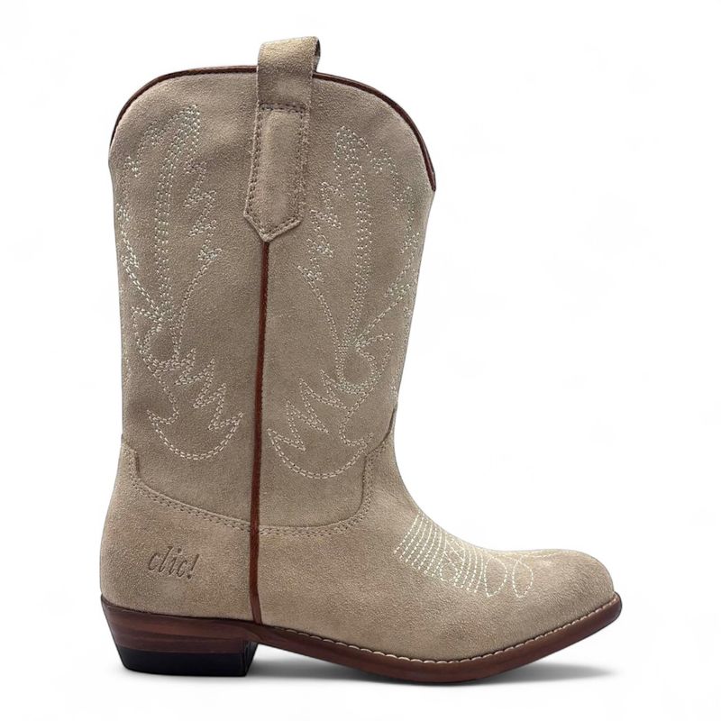 Clic 2020 Western laars suede taupe