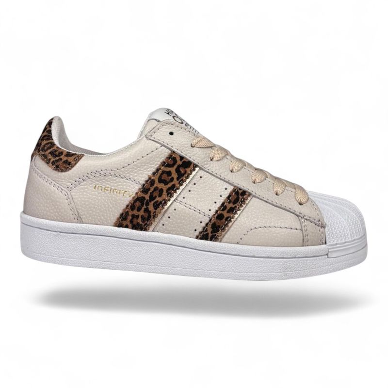 H1582 meisjes sneaker Panna combi