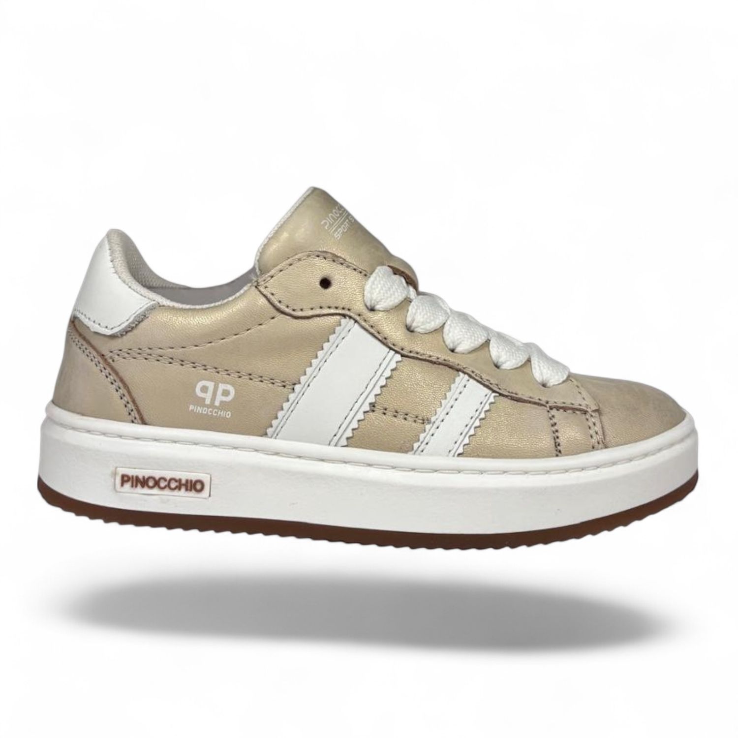 P1102 Meisjessneaker Platina combi