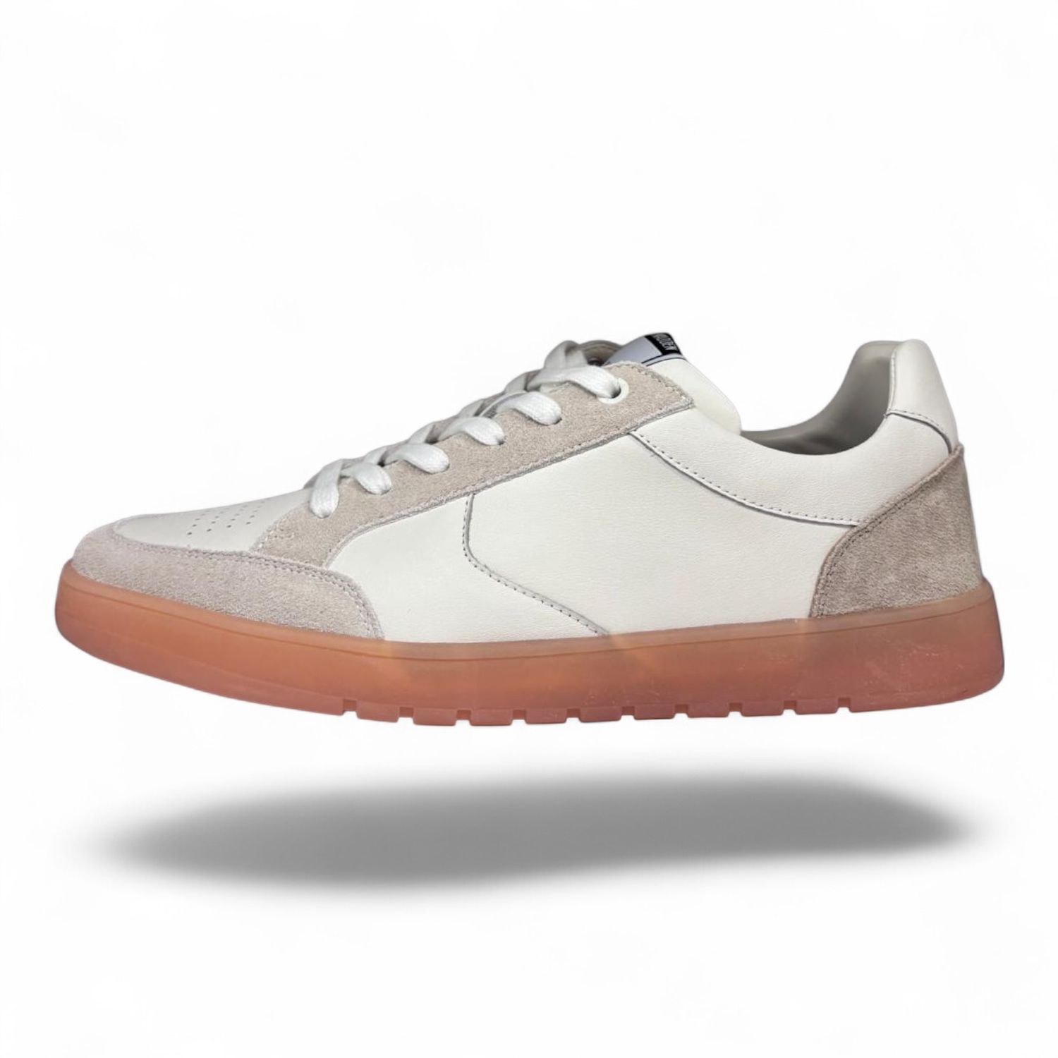 Sneaker Leobardo Suede Leather Grey White