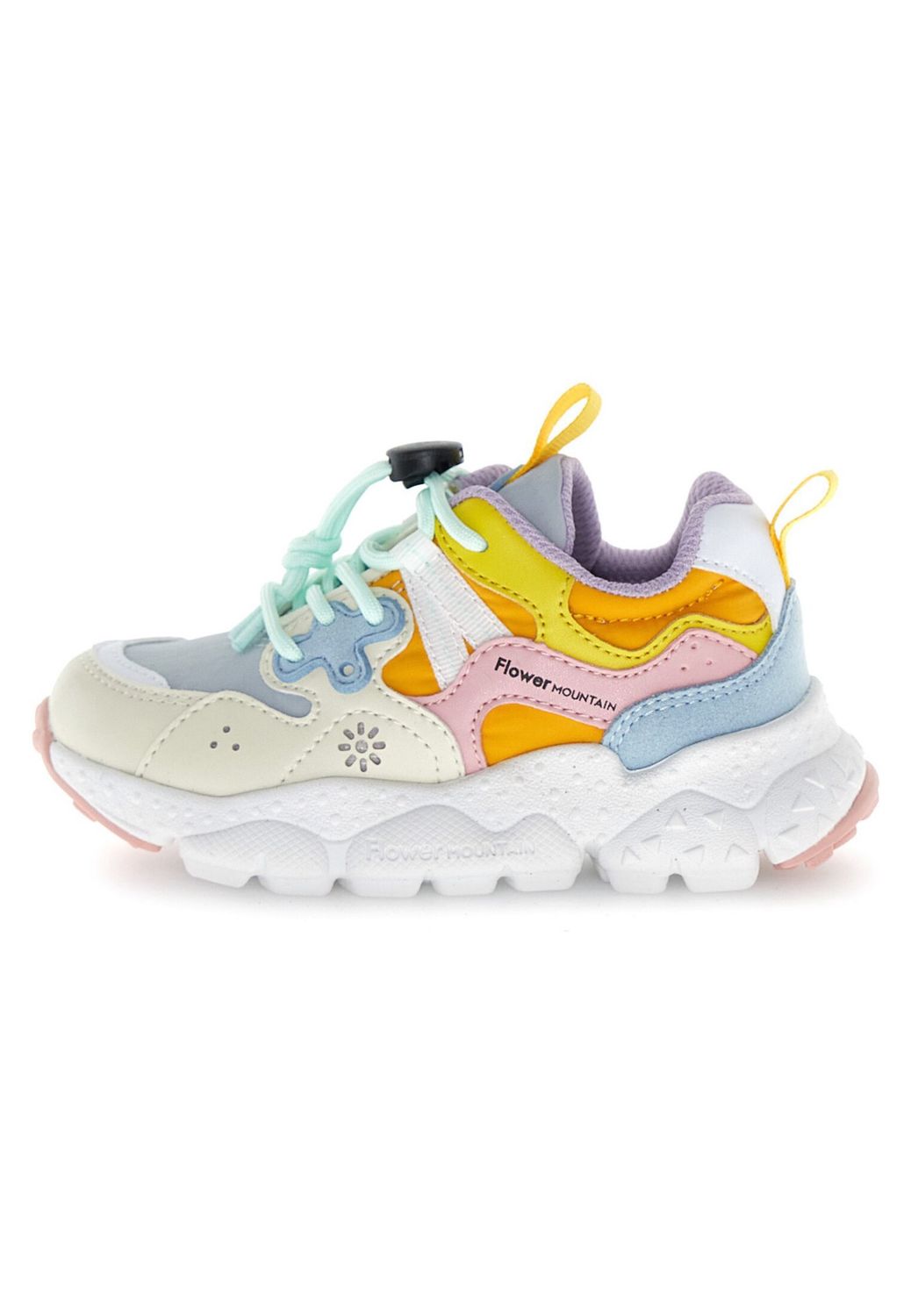 YAMANO 3 JUNIOR. E-CALF/NYLON MINT-PINK-ZUCCA