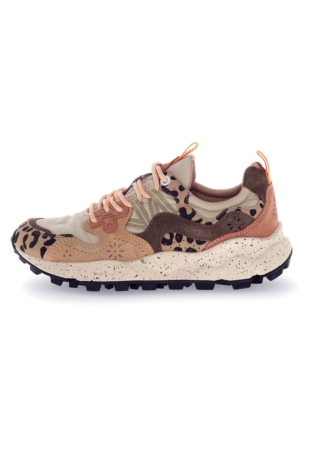 YAMANO 3 UNI SUEDE/PRINT/NYLON BEIGE-MILK-LIGHT BROWN