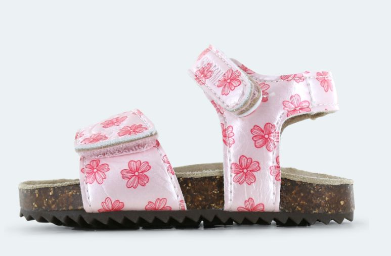 Shoesme KL260004-F pink metallic  bloem sandaal