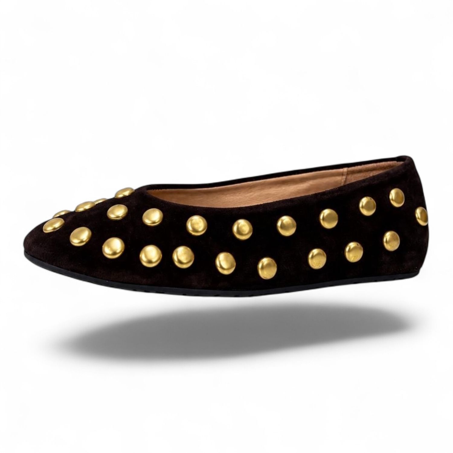 babouche ballerina  Bling bruin studs