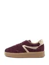 babouche sneaker liva bordo/gold