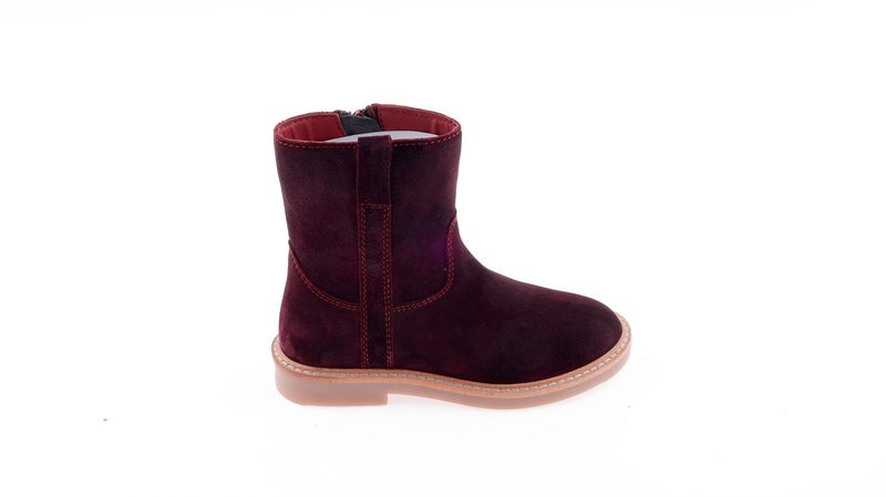 P1017 Halfhoog Laarsje Bordo