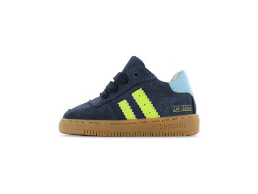 Shoesme BN25W002-A blauw suede sneaker