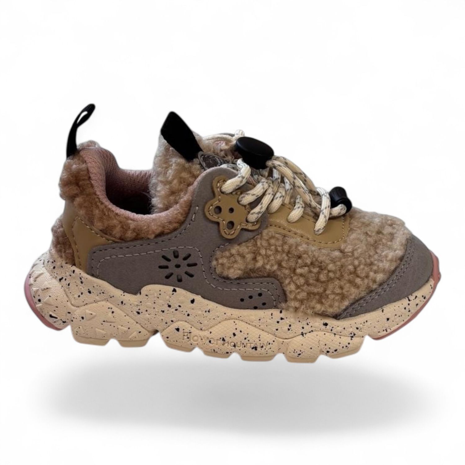 Flower Mountain Doi Junior sneaker sand beige teddy