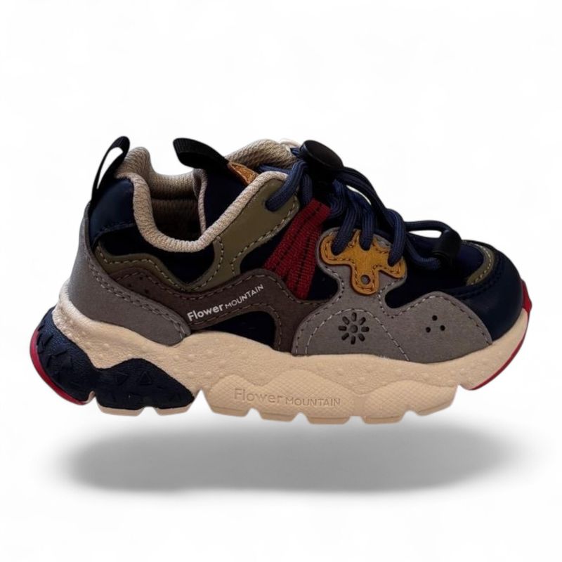 Flower Mountain Yamano Junior sneaker navy grey brown
