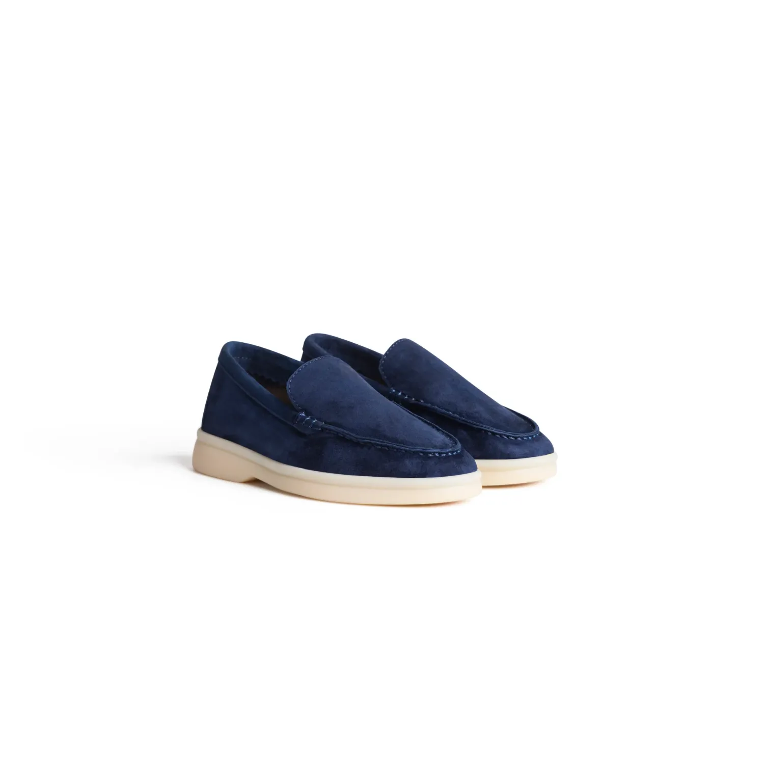 Alucci Dark Blue Portofino Loafers Kids