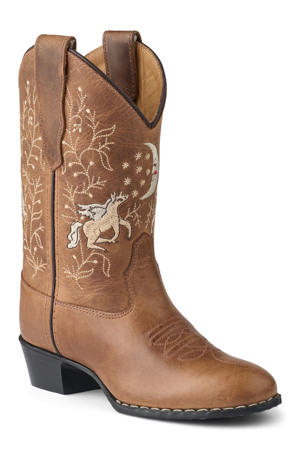 Bootstock laars meisje unicorn cognac