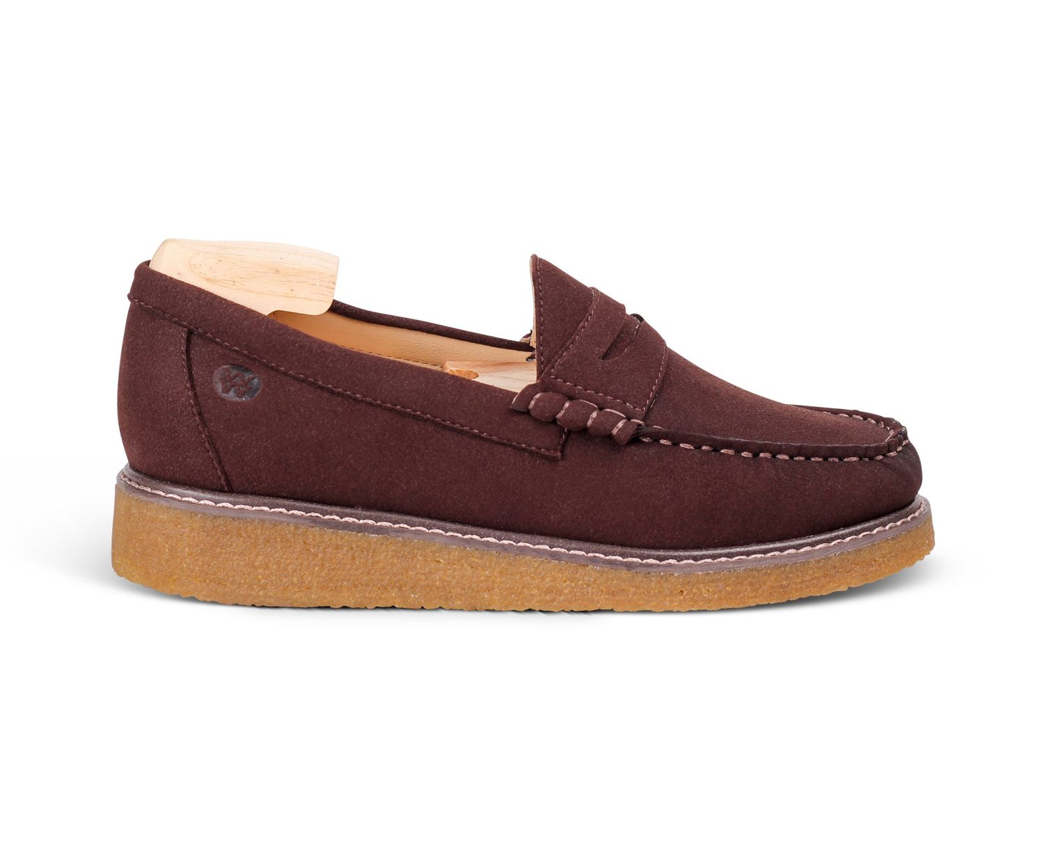 World Walker Crepe Loafer Biob. Microfibre/Fur – D. Brown