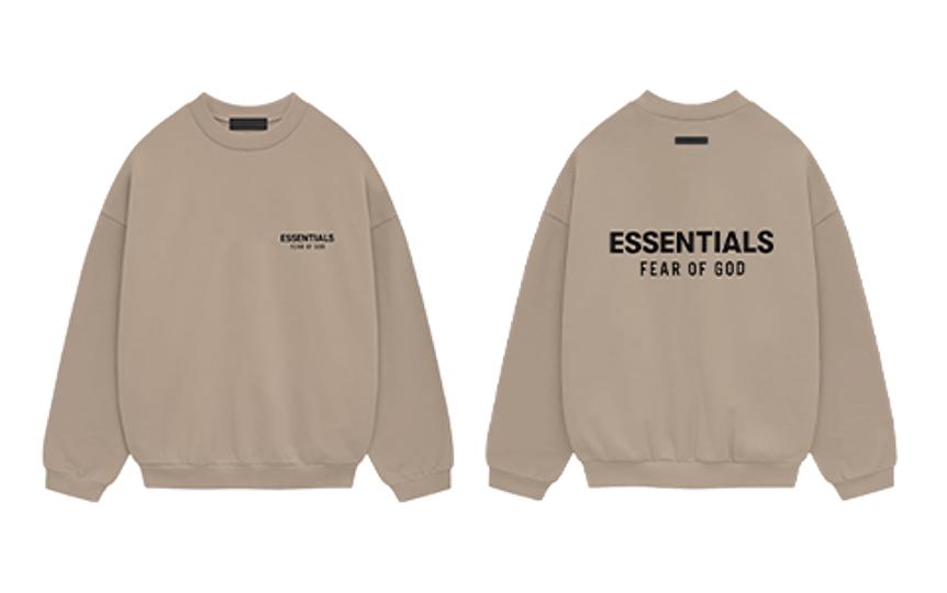 Essentials Fear of God Fleece Crewneck Dessert Sand