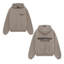 Essentials Fear of God Hoodie Kids Heather Grey
