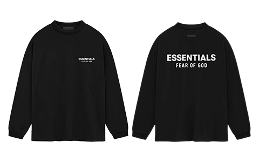 Essentials Fear of God Long Sleeve T-shirt Jey Black