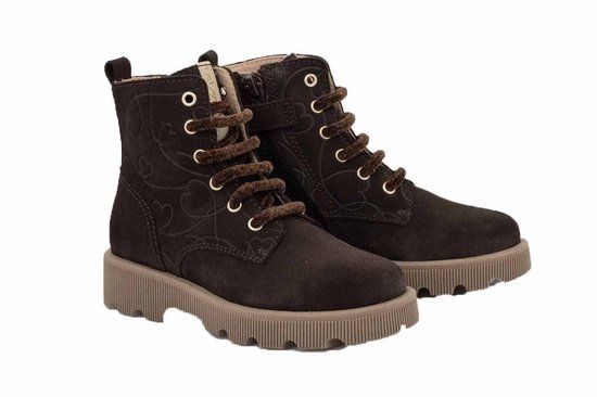Beberlis Bruine veterlaars hart 25667-C
