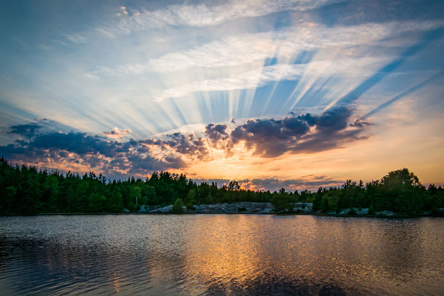 Rays of light