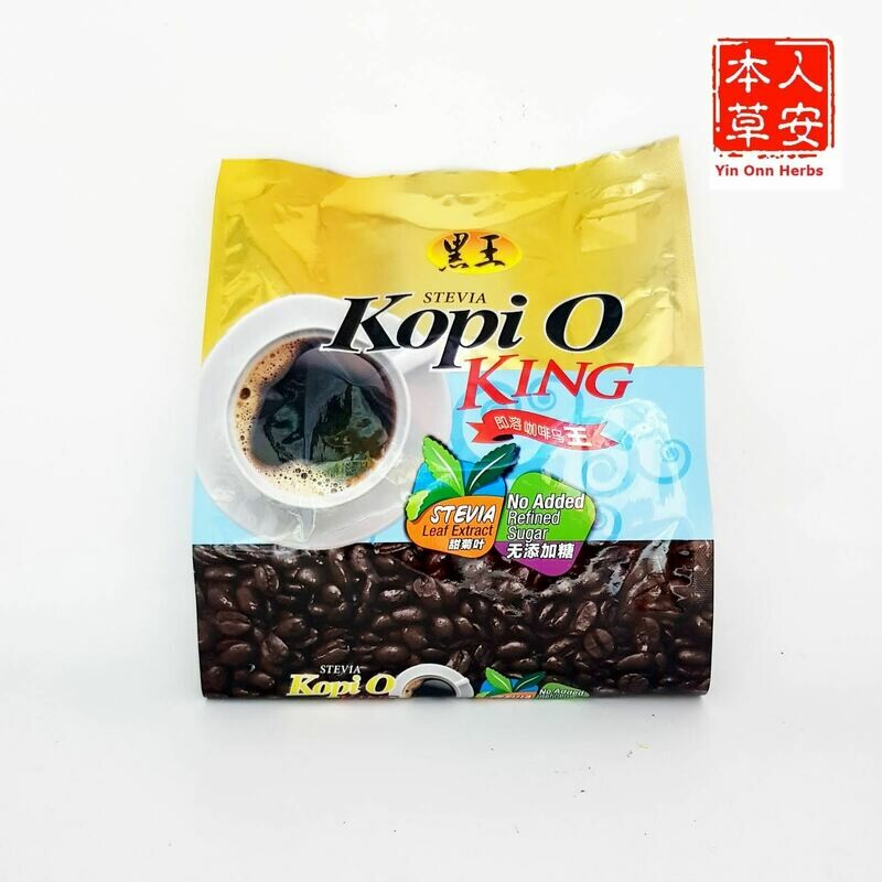黑王即溶咖啡乌王添加甜菊叶 3gx20&#39;s Hei Hwang Stevia Kopi O King