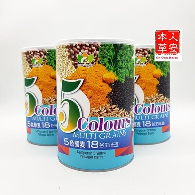 Green Mart 5 Colours Multi-Grains 5色藜麦18谷王(无豆)500g x 3 tins Green Mart 5 Colours Multi-Grains 5色藜麦18谷王(无豆)500g x 3 tins