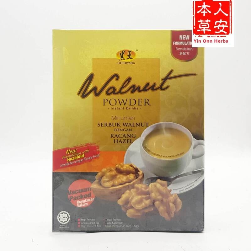 黑王核桃粉(添加榛子) Hei Hwang Natural Walnut Powder(with Hazelnut) 450gm