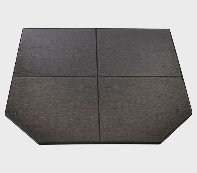 Maxiheat Straight Wall Hearths (1m or 1.2m), Colour: Matt Grey, Size: 1m