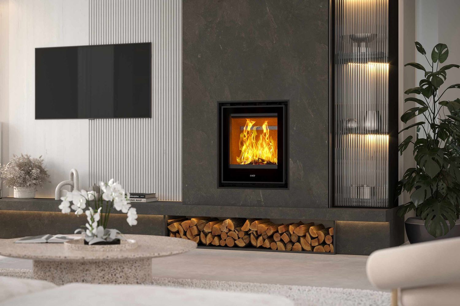 ADF Clare 60S VT Insert Wood Fireplace