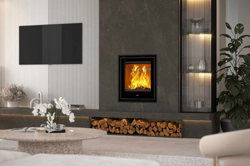 ADF Clare 60S VT Insert Wood Fireplace