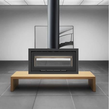 ADF Linea 100 Duo Double Sided Freestanding Wood Heater
