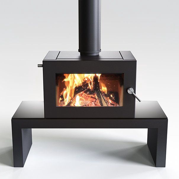 Blaze B905 Modular Wood Heater on bench