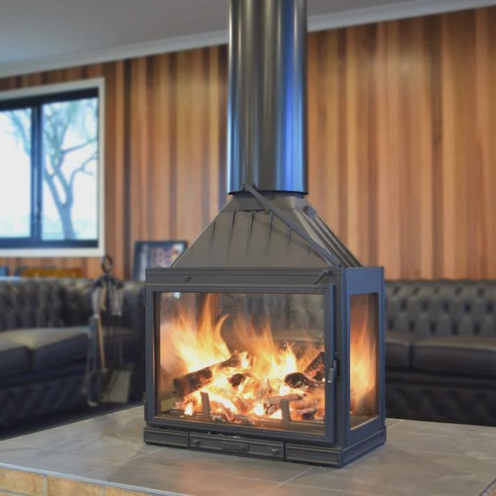 Cheminees-Seguin MultiVision 8000 Cast Iron Fireplace