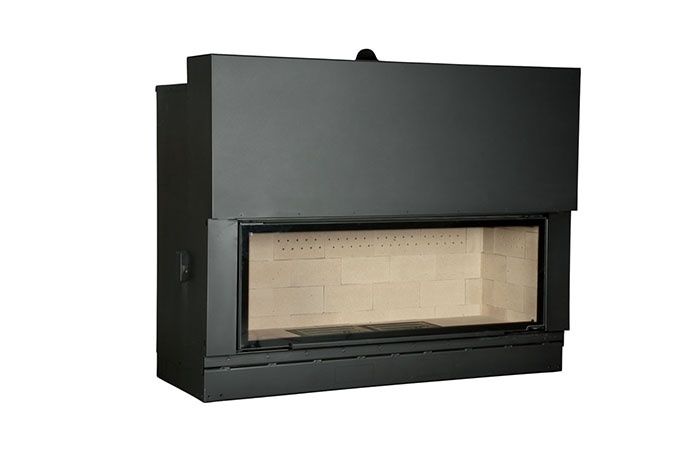Axis H1600 Panoramic Single Sided Insert Wood Heater