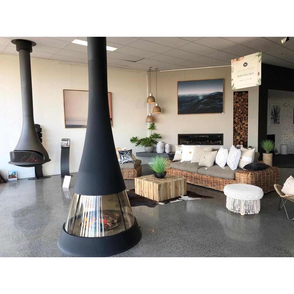 Bordelet Linea 914 Suspended Fireplace Series