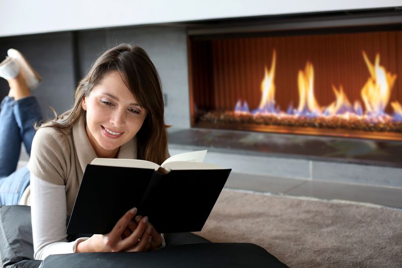 Rinnai LS1000 Flametech Gas Fireplace Single Sided