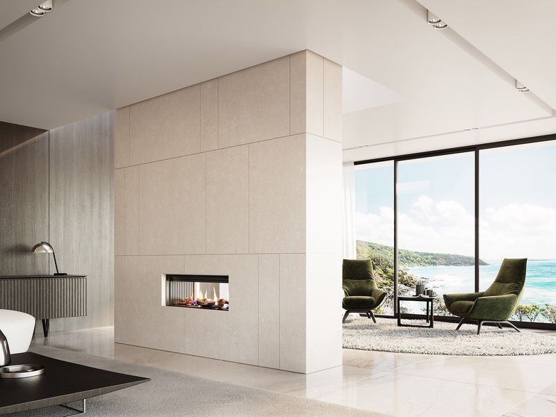 Rinnai LS1000F Gas Fireplace Double Sided